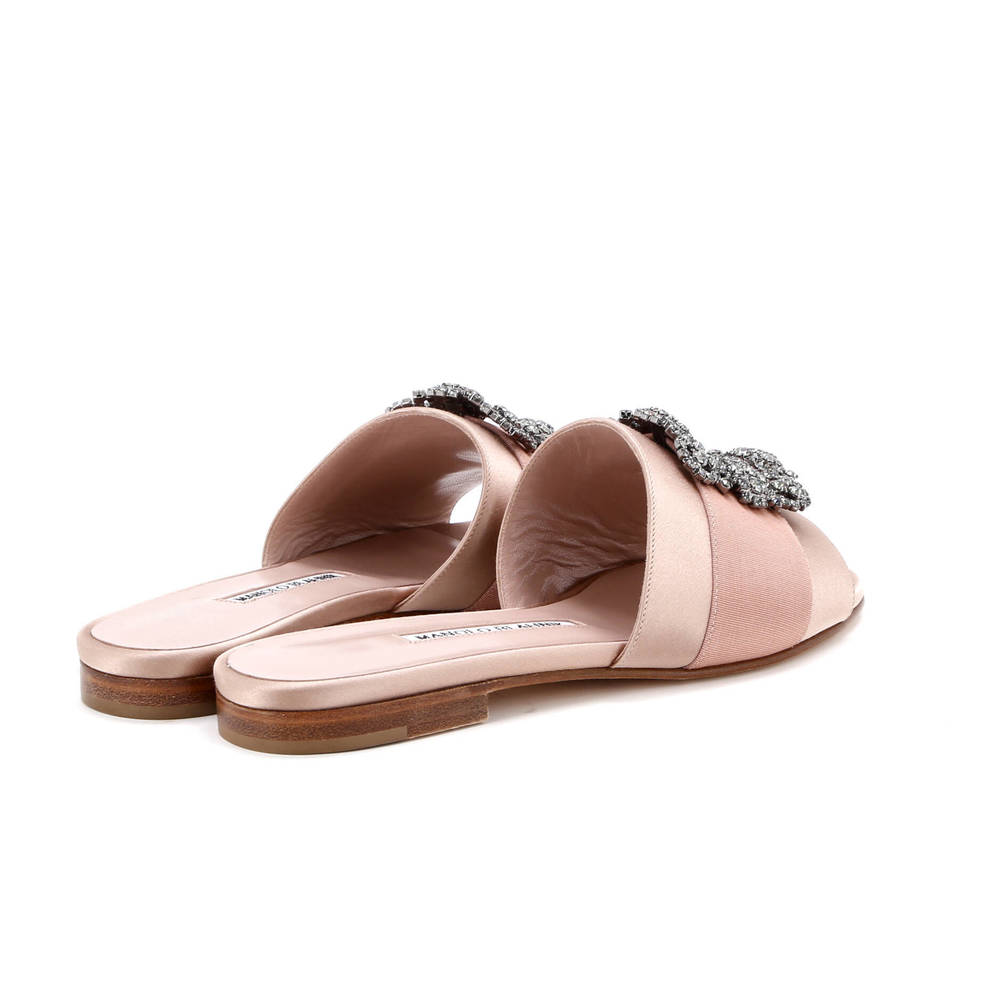 Manolo Blahnik Women's Martamod Slide Sandals Satin - Picture 3 of 5